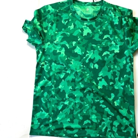 New ID IDEOLOGY Men's Birdseye Printed Training T-Shirt bold emerald S - Picture 3 of 4